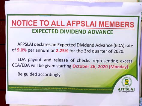 afpslai dividend computation